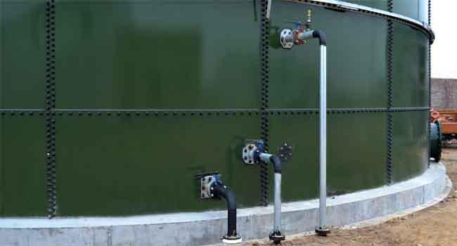 ガラスのエナメール製の廃棄水の貯蔵タンク / 100 000ガロン水タンク 0