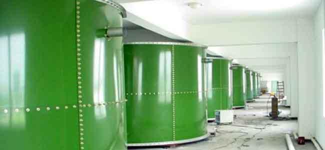 暗緑色 防火噴霧装置用水貯蔵タンク ISO 9001 0