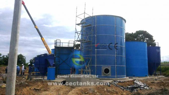耐久性ガラス溶融鋼タンク / 埋立地のための流水貯蔵タンク 0