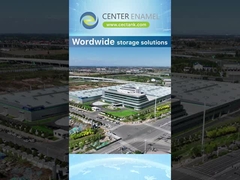 ガラスから鋼に溶けたタンク