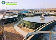 国内汚水処理のプロジェクトのための滑らかな20000m3ガラス並べられた水貯蔵タンク