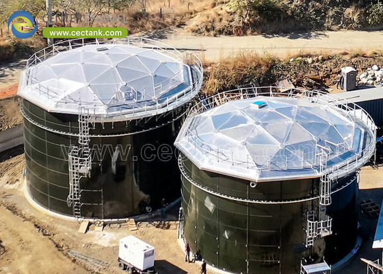 中央エナメル アルミドーム屋根 石油化学ターミナルのための優れたソリューション