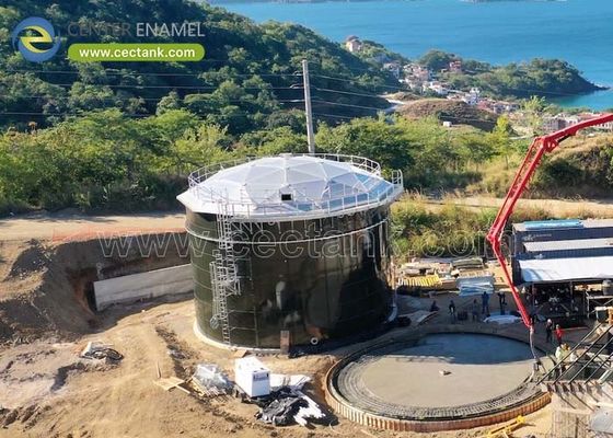 農業用水処理用 ガラスで覆われた鋼製貯蔵タンク
