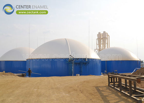 バイオガスプラントと廃水処理プラント (WWTP) のガラスで覆われた鋼連続混ぜたタンク反応器 (CSTR)