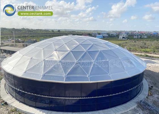 安全と持続可能性の向上 スロベニア原油貯蔵タンクのためのセンターエナメルのアルミドーム屋根