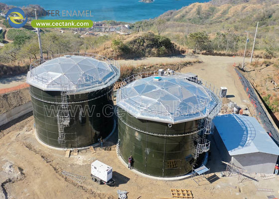 自立型構造アルミニウムドーム屋根 ガラスライニング鋼製タンク用