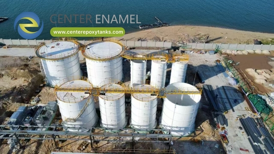 原油用エポキシ樹脂塗装鋼ボルト締めタンク：大規模原油貯蔵