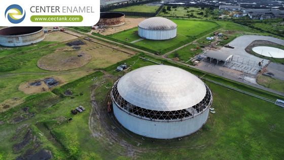 潤滑剤貯蔵タンクのためのアルミジオデシックドーム屋根