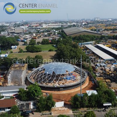 海水 淡水 タンク の アルミ ドーム 屋根: 荒い 塩 の 環境 に 耐える よう に 造ら れ た