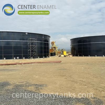 都市汚泥処理用エポキシ樹脂塗装鋼製タンク - 汚泥処理の腐食要求に耐えるように設計。