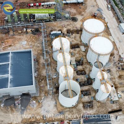 防災用水貯蔵タンクとしてボルトされた鉄タンク:緊急時における即時水供給を保証する信頼できる貯水タンク.