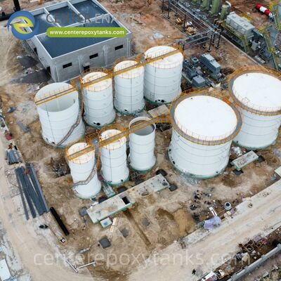 濃縮物タンクとしてのボルト固定スチールタンク: 汚泥脱水プロセス中に分離された液体を耐久性のある容器に収納します。