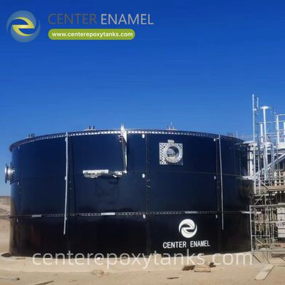 醸造所廃水タンクとしてのボルト締め鋼製タンク：ビール製造特有の低pHと糖分の多い流出液から保護します。