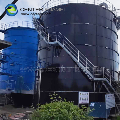 中心のエナメルはガラスを並べた排水処理のプロジェクトのための鋼鉄SBRタンクを提供する