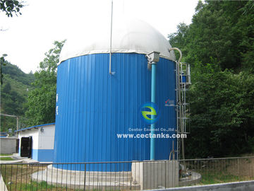 中央エナメル 携帯式組立 排水処理のためのバイオガス無酸素消化タンク ISO