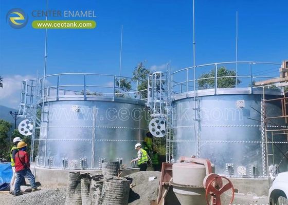 飲料製造における原水貯蔵用、堅牢で耐腐食性の亜鉛メッキ鋼製タンク