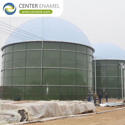 Double Membrane Biogas Holder for a Municipal Sewage Treatment Plant: Stores Biogas Produced from Sewage Sludge Digestion for Energy Reuse