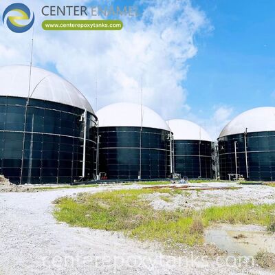 生ごみバイオガスプロジェクト用バイオガスホルダー：都市環境における漏洩防止と臭気制御を確実にするために、バイオガスを捕捉し、安全に保管します。