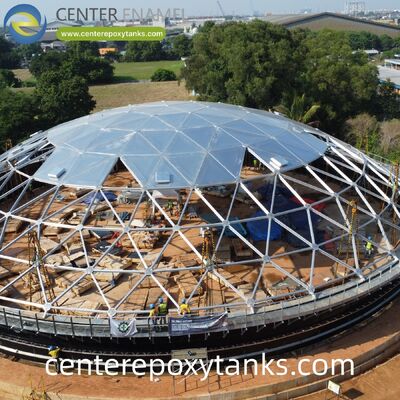 廃棄油貯蔵タンクのための溶接鋼タンクのための外部浮き屋根:蒸発を制限しながら有害な煙と臭いを保持するのに役立ちます