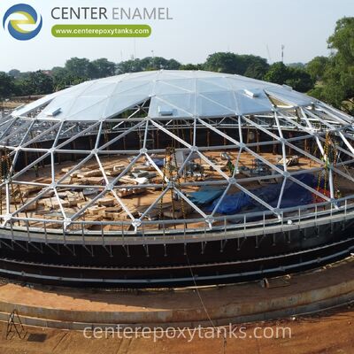 溶接式ステンレスステールディーゼル貯蔵タンクのためのアルミドーム屋根:燃料蒸発を最小限に抑え,雨水を燃料安定性を損なうのを防ぐ