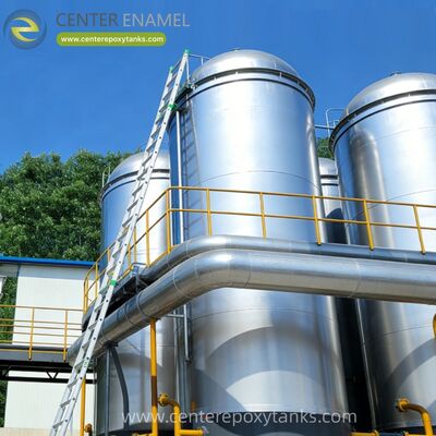 丸い燃料貯蔵用の溶接鋼タンク: 圧力の分布と構造安定性を最適化する円形設計