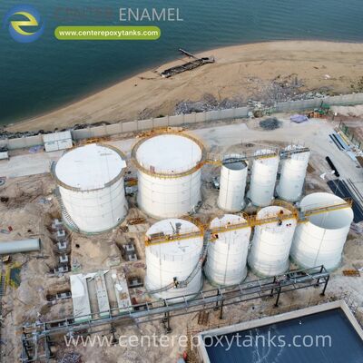 アナエロビック・リアクター・タンクとしてのボルト付き水貯蔵タンク:有機分解とバイオガス管理のための気密の収納を提供する.