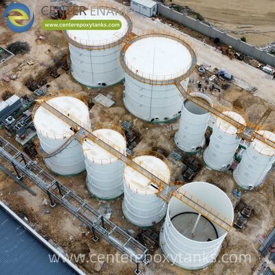 畜産家禽肥料のバイオガスのタンクとしてボルトされた鋼タンク:特に高いアンモニアと有機負荷に耐えるように設計されています.