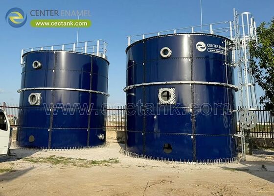 ガラス溶融鋼液体貯蔵タンク シロ バイオガスの容器 酸とアルカリ性 証明