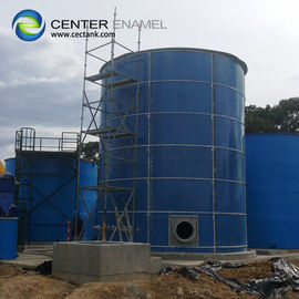 工事用水の貯蔵のためのガラスと鋼に溶融したボルト付き工業プロセスタンク