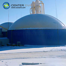 Blue Bolted Steel Anaerobic Digester Tank For Biogas Production