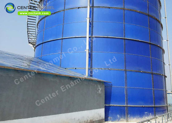 バイオガスの廃水処理装置のためのガラスで覆われた鋼製の貯水タンク