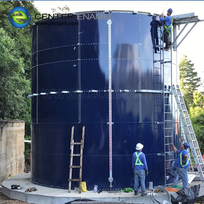 60000 ガロン ガラスで覆われた鋼 商業用水タンク 産業用水貯蔵タンク