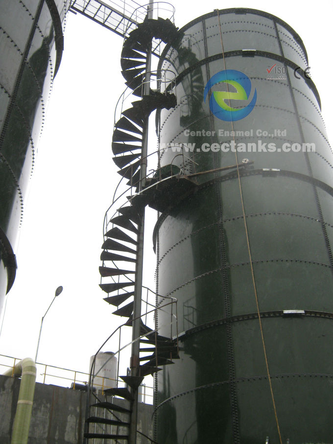 巨大 エナメル タンク 穀物 貯蔵 サイロ 乾燥 卸荷 物 貯蔵 に 設置 さ れ た ガラス 装飾 鋼 0